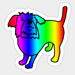 Spectrum Dog Sticker